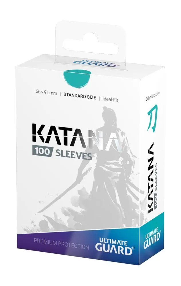 Ultimate Guard Katana Sleeves Standard Size 66 x 91 mm (100 Sleeves) - Turquoise